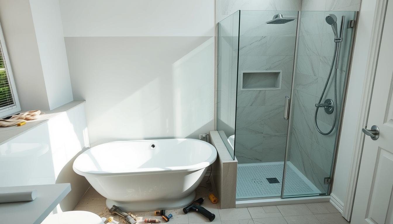 How much does it cost to remove a bathtub and install a shower?
