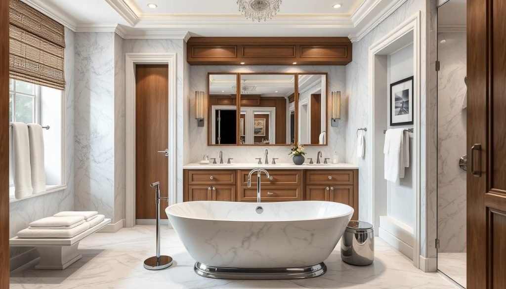 high-quality materials in the bathroom