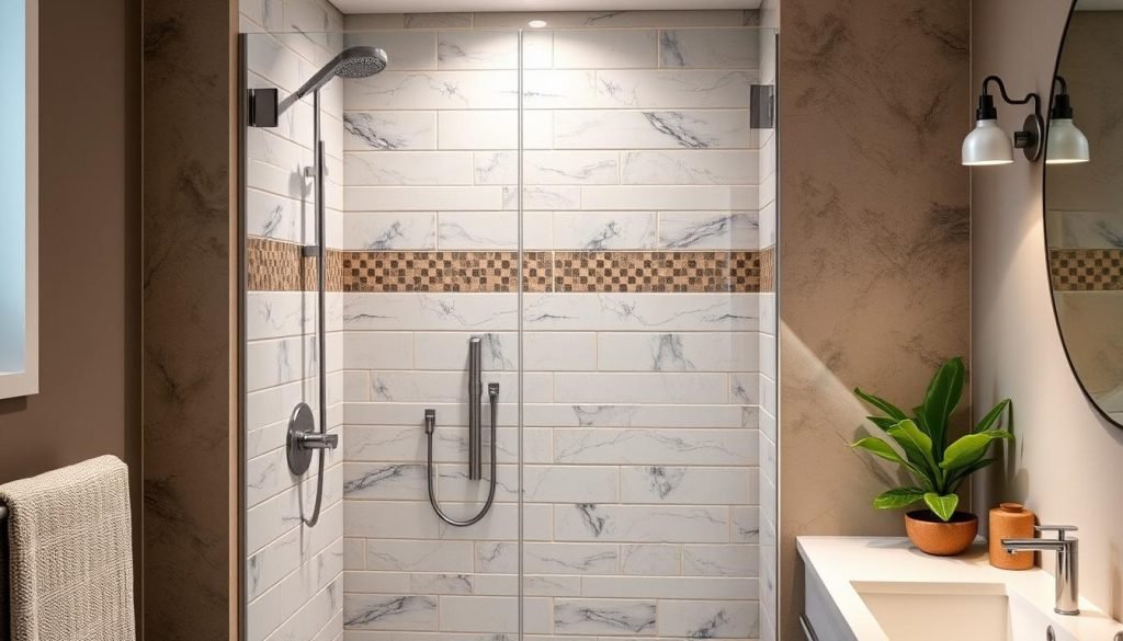 low-cost shower makeover