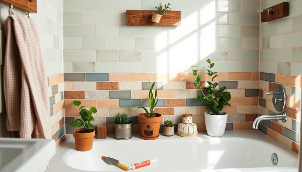 DIY shower wall updates on a budget