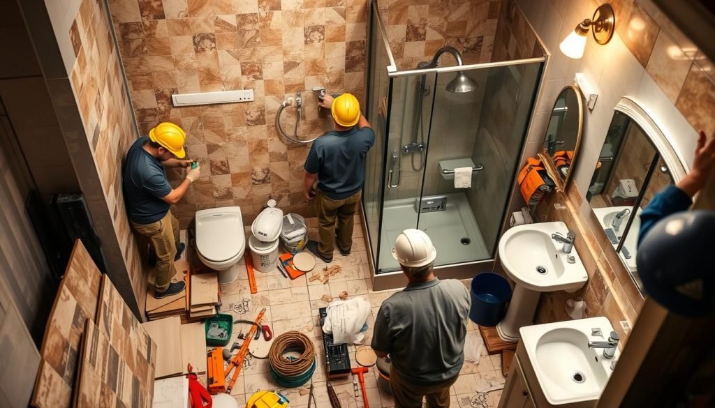 labor costs bathroom renovation